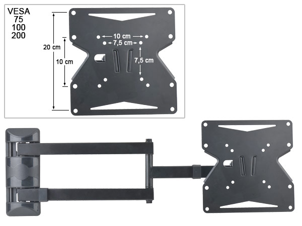 Tm Electron Tmslc283 Wandhalterung Universal Neigbar Und Schwenkbar Mit